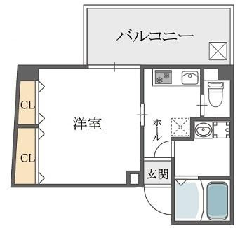 クイーンライフ玉津の間取り