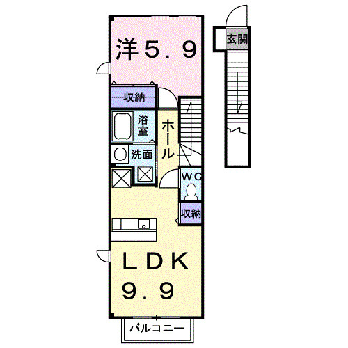エアリーヴィラ参番館の間取り