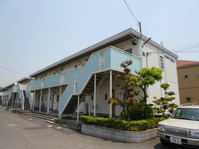 倉敷市福田町古新田のアパートの外観