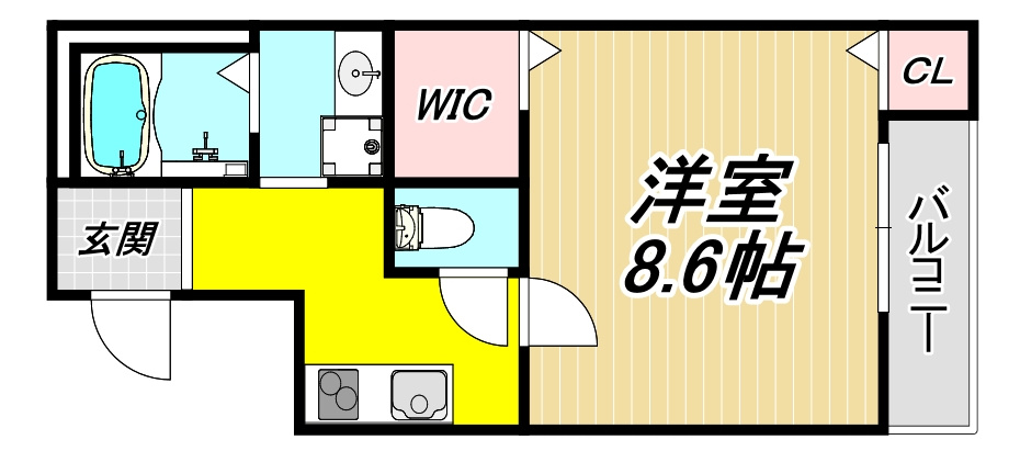 フジパレス伊丹北本町Ⅰ番館の間取り