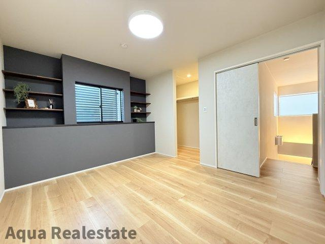 丸亀市飯野町西分　未入居モデルハウスの寝室|ゆとりの広さです