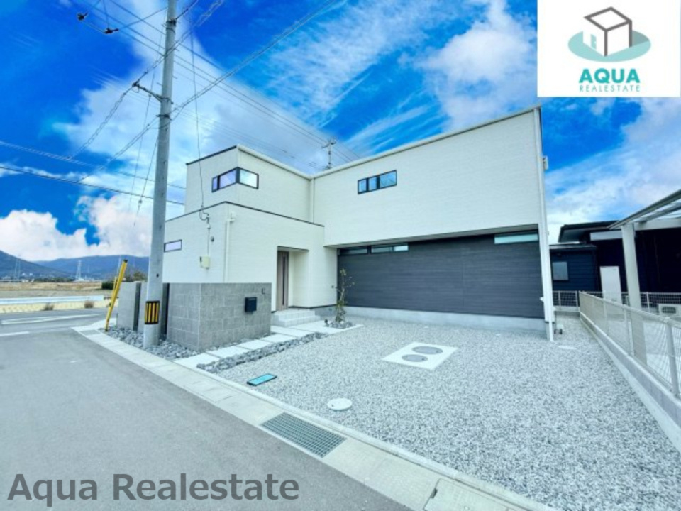 丸亀市飯野町西分　未入居モデルハウスの外観|落ち着いた雰囲気の外観です