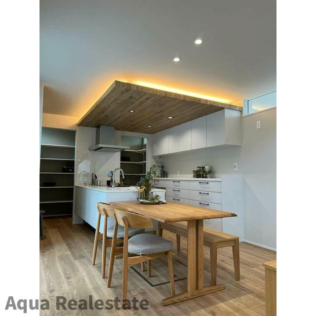 丸亀市飯野町西分　未入居モデルハウスの居間・リビング|ゆったり過ごせる居間です