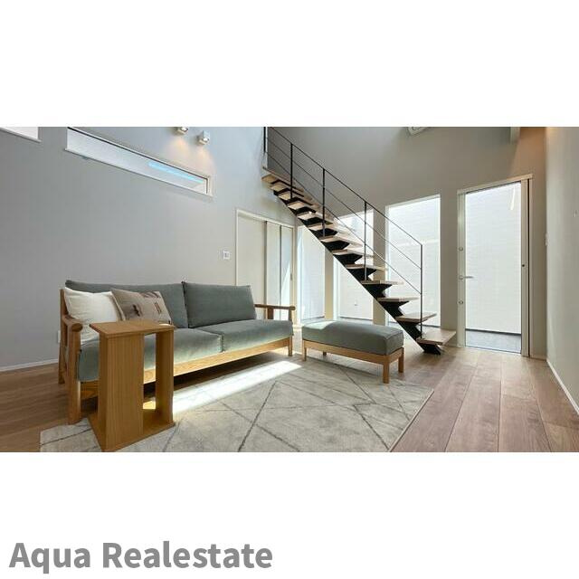 丸亀市飯野町西分　未入居モデルハウスの居間・リビング