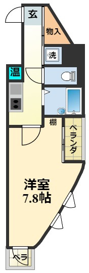 Casa.Dolceの間取り|鉄筋コンクリート造、角部屋です。