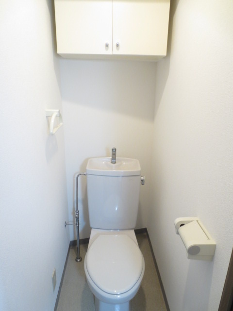 Casa.Dolceのトイレ|トイレ上部　収納付き