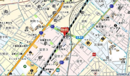 ローラン　ハイツ．の地図
