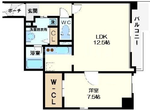 【間取り】 | BRAVI南堀江