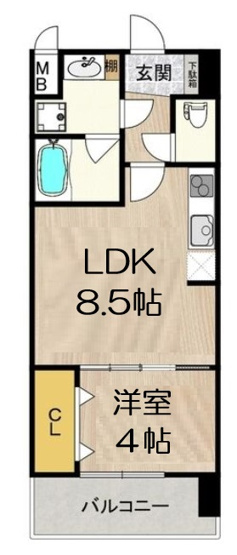 【間取り】 | スプランディッド難波SOUTH