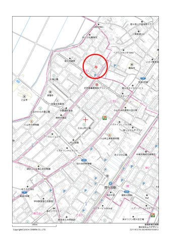 小山市乙女1丁目　中古戸建の地図