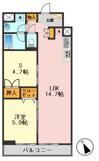 オクドテラスの間取り