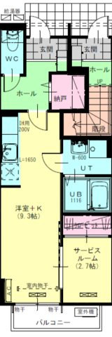 ポルトボナーの間取り