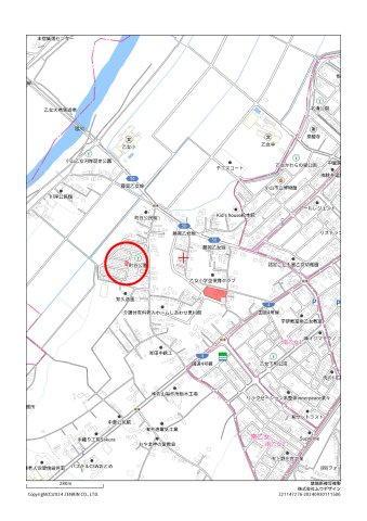 小山市乙女の地図