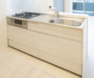 【キッチン】 | シャーメゾン　宇賀野 | ３口ガスコンロのシステムキッチンです。