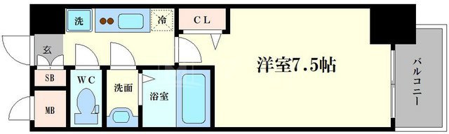 レシオス天王寺の間取り