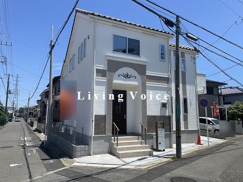 【外観】 | 【仲介手数料０円】高座郡寒川町岡田7丁目2期　新築一戸建て　全2棟 | 全体　高座郡寒川町岡田7丁目2期　新築一戸建て　全2棟