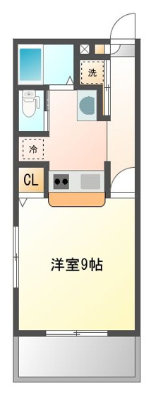 【間取り】 | クラウンズワン箱崎 | 現況優先。