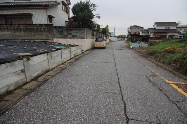古河市中田の前面道路含む現地写真|2019年11月撮影