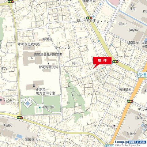 城間第4駐車場の地図