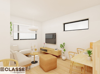 【完成予想図】 | 宇治市広野町大開1区画　売土地　建築条件付き | 弊社標準仕様（アトリエスタイルハウス仕様）では、耐震等級3相当が標準です。間取りにもよりますので、設計士に確認しながら、ご希望の間取りとの兼ね合いで考えていきましょう。