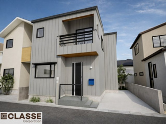 【完成予想図】 | 宇治市広野町大開1区画　売土地　建築条件付き | 弊社は、気密測定器を保有しており、自社での気密測定を実現しております。気密処理をし、気密測定まで標準でさせていただいております。