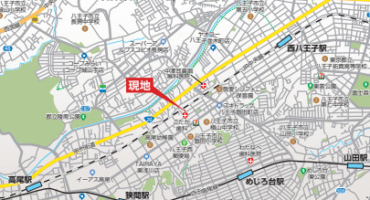 祝：成約済み　八王子市　散田町　新築戸建て　の地図|～仲介手数料無料☆八王子ひなた不動産～八王子市散田町　新築戸建て