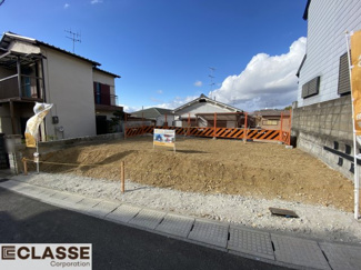【前面道路含む現地写真】 | 宇治市広野町大開1区画　売土地　建築条件無し