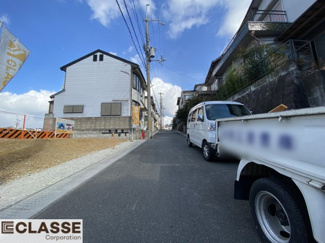 【前面道路含む現地写真】 | 宇治市広野町大開1区画　売土地　建築条件無し