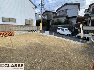 【前面道路含む現地写真】 | 宇治市広野町大開1区画　売土地　建築条件無し
