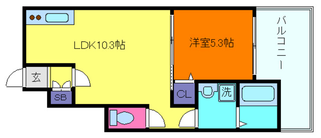 エクソニア住吉の間取り