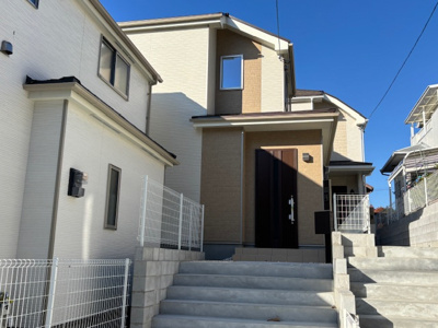 【外観】 | 神戸市垂水区多聞台5丁目　 新築戸建２号棟　仲介手数料無料！ | 外はこのようになっています
