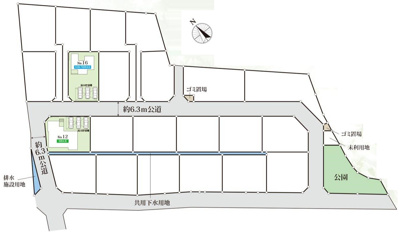 【区画図】 | CLEIAS TOWN水戸市東野町【全2棟】 | 16号棟区画図　土地面積：250.60㎡（約75.80坪）