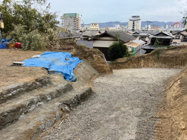 坂出市御供所町　戸建のその他|（2025.1）入口付近造成工事完了