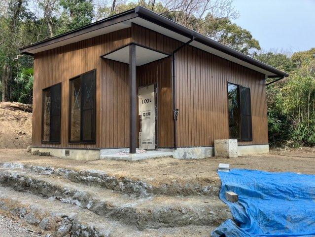 坂出市御供所町　戸建の外観|（2025.1）入口付近造成工事完了