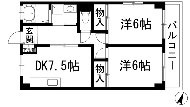 【間取り】 | 山本不動産第8ビル
