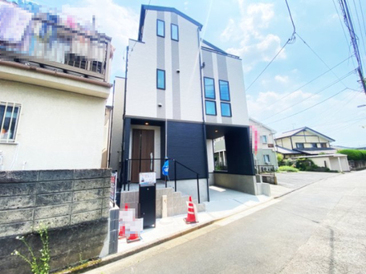 祝　成約済み　八王子市　散田町　新築戸建て　２期の外観|～仲介手数料無料☆八王子ひなた不動産～八王子市散田町　新築戸建て