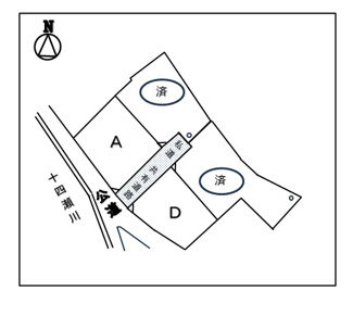 【区画図】 | 下諏訪町西赤砂 分譲地A | 区画図