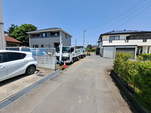 新築　前橋市駒形町4期　1号棟の前面道路含む現地写真|現地写真　東側接道幅員約4.1ｍ