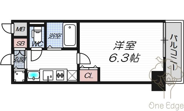 プレサンス天満ステーションフロントの間取り