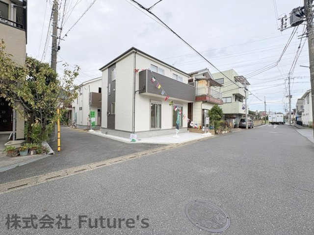 三郷市高州1丁目　新築戸建　全1棟の前面道路含む現地写真|前面道路含む現地写真です。