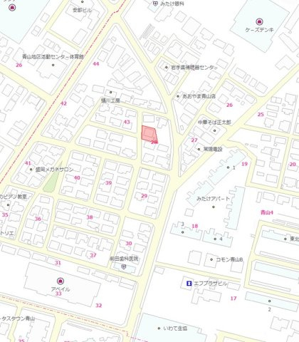 青山四丁目売地の外観|近隣は生活施設が充実しています。    