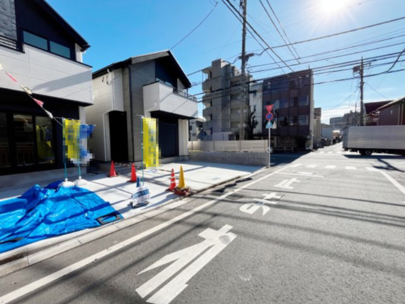 祝：成約済み　八王子市　本町　新築戸建て　３期の前面道路含む現地写真|～仲介手数料無料☆八王子ひなた不動産～八王子市本町　新築戸建て