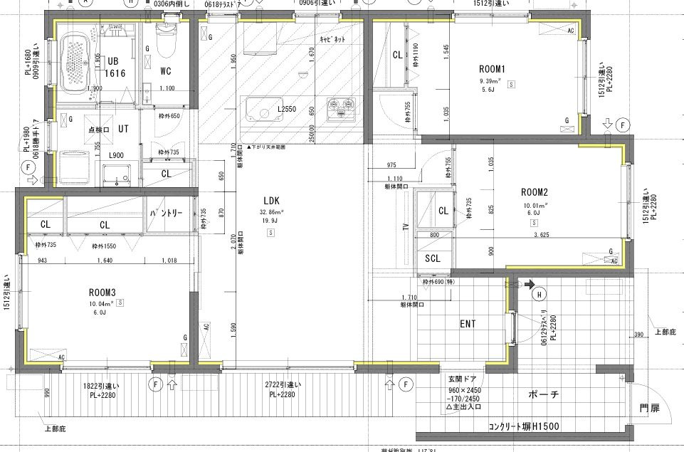 平良字東仲宗根添1446-1　築浅戸建の間取り