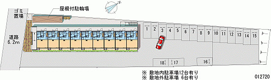 レオパレスKOMATSUの駐車場|画像4