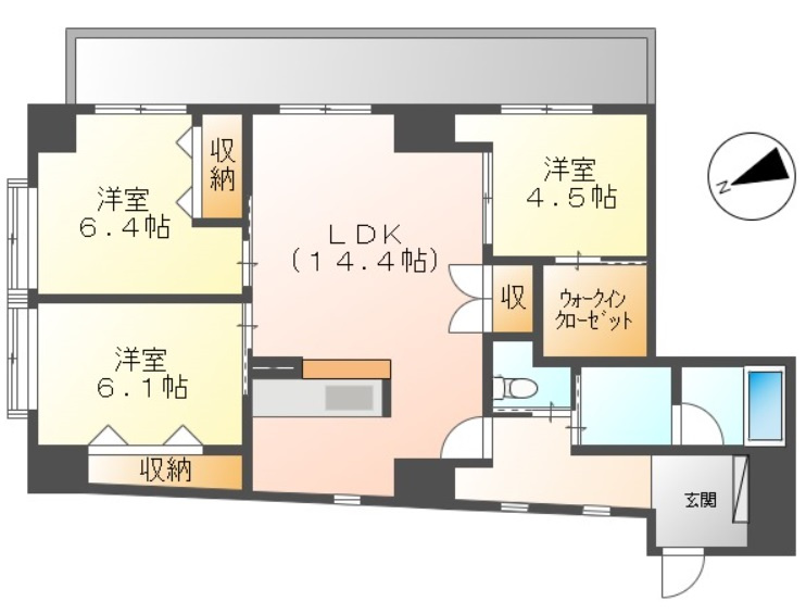 ボナール古京の間取り