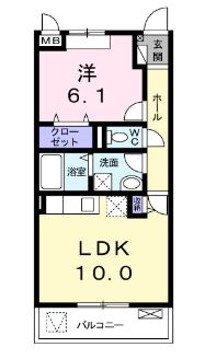 【間取り】 | 独立した洋室がある人気の間取りです！
