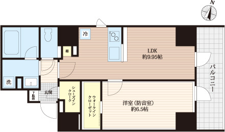 「防音マンション」フィシオ飯田橋の間取り