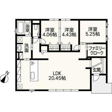 合志みなみプレイス貸家の間取り