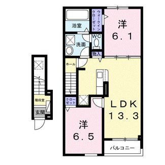 【間取り】 | エムズサニーガーデン　２６ | 間取図