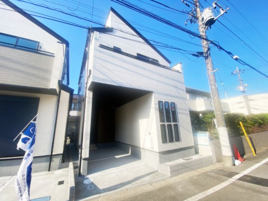 祝：成約済み　八王子市　散田町　新築戸建ての外観|京王高尾線めじろ台駅まで徒歩14分の立地です。～仲介手数料無料☆八王子ひなた不動産～八王子市散田町　新築戸建て